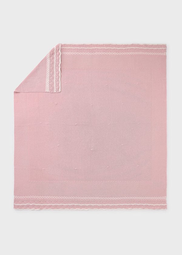 Lightweight Knit Baby Blanket in Quartz Crystal