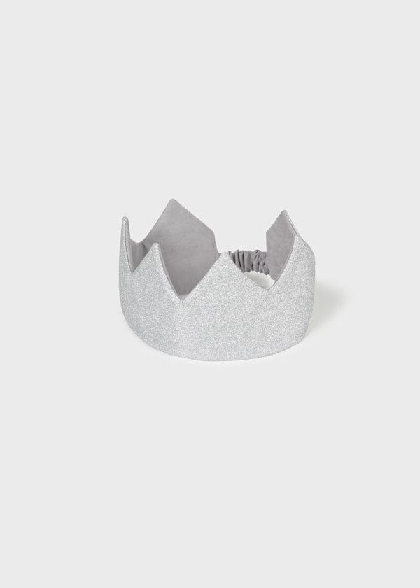 Baby Crown Headband in Silver