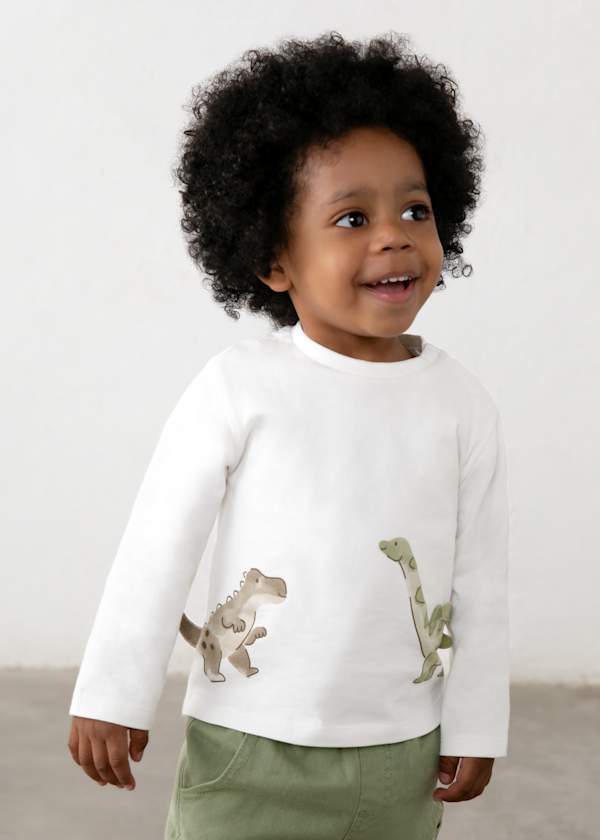 Mayoral Usa Inc Long Sleeve Dinosaur T-Shirt - Little Miss Muffin Children & Home