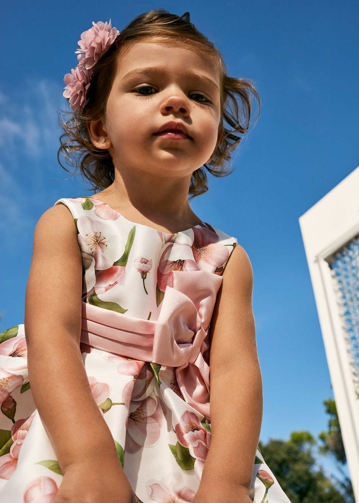 Abel & Lula Abel & Lula Floral Print Mikado Dress - Little Miss Muffin Children & Home