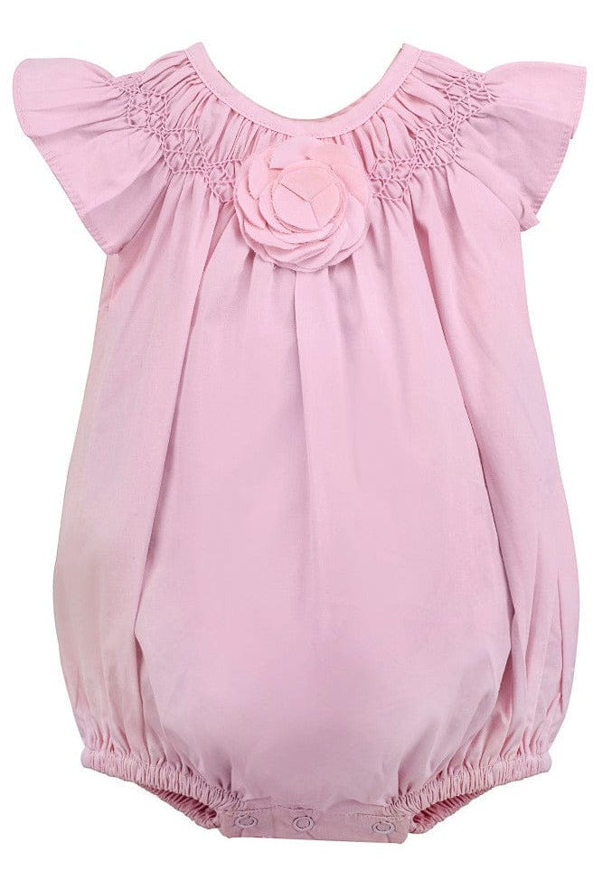 Carriage Boutique Girl Flower Cut Out Bubble Romper - Little Miss Muffin Children & Home