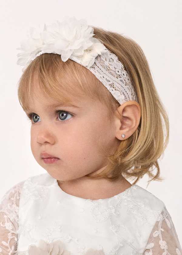 Abel & Lula Lace Floral Baby Headband, 2 Colors Available - Little Miss Muffin Children & Home