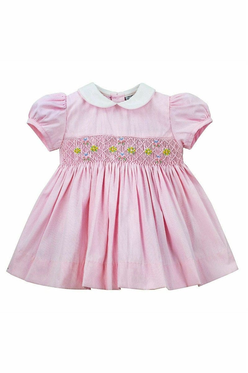 Carriage Boutique Girl Picque Classic Pink Dress - Little Miss Muffin Children & Home