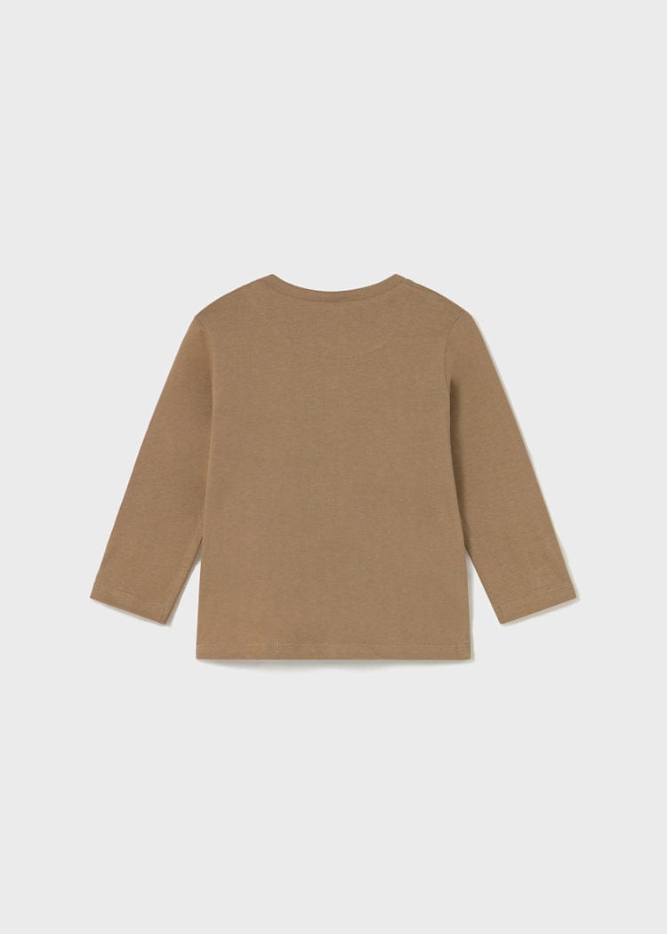 Mayoral Usa Inc Long Sleeve Barn T-Shirt in Caramel - Little Miss Muffin Children & Home
