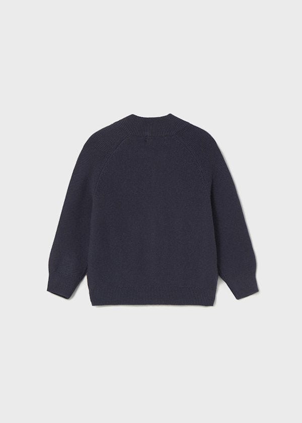 Mayoral Usa Inc Zip Up Cardigan in Navy - Little Miss Muffin Children & Home