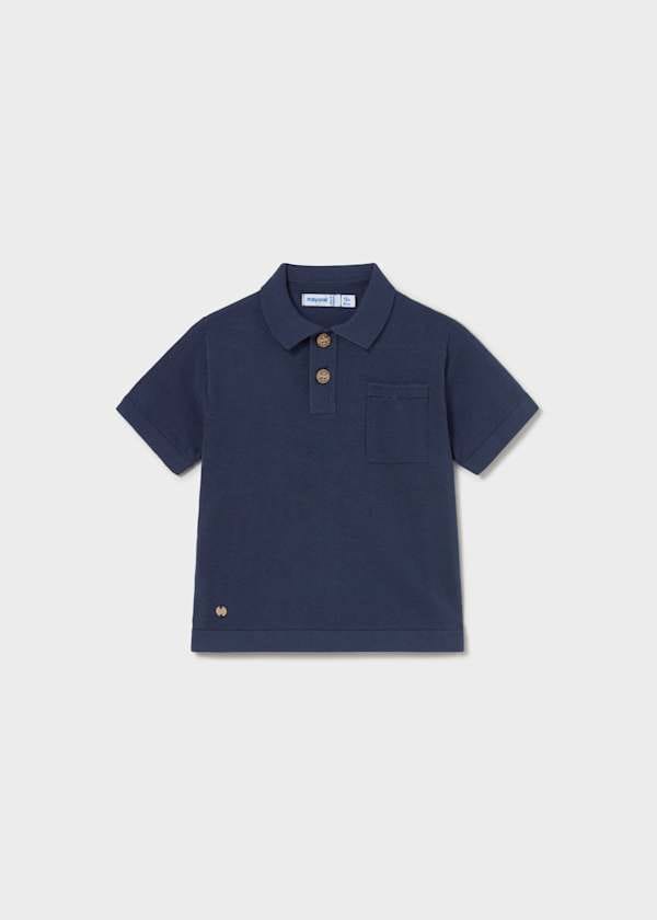 Knit Polo Shirt in Atlantic