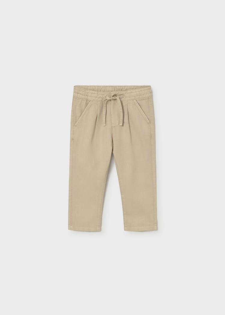 Mayoral Usa Inc Linen Drawstring Pants in Cashew - Little Miss Muffin Children & Home