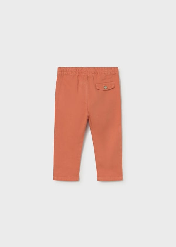 Mayoral Usa Inc Linen Drawstring Pants in Clay - Little Miss Muffin Children & Home