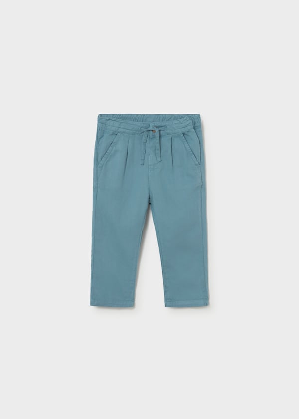 Linen Drawstring Pants in Jade