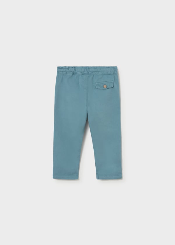 Linen Drawstring Pants in Jade