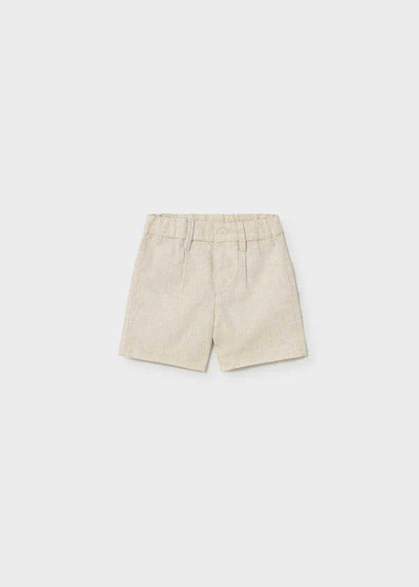 Mayoral Usa Inc Linen Shorts in Mixed Oat - Little Miss Muffin Children & Home