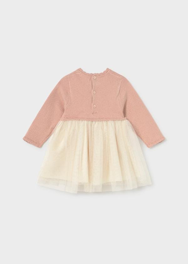 Mayoral Usa Inc Combined Knit & Tulle Dress - Little Miss Muffin Children & Home