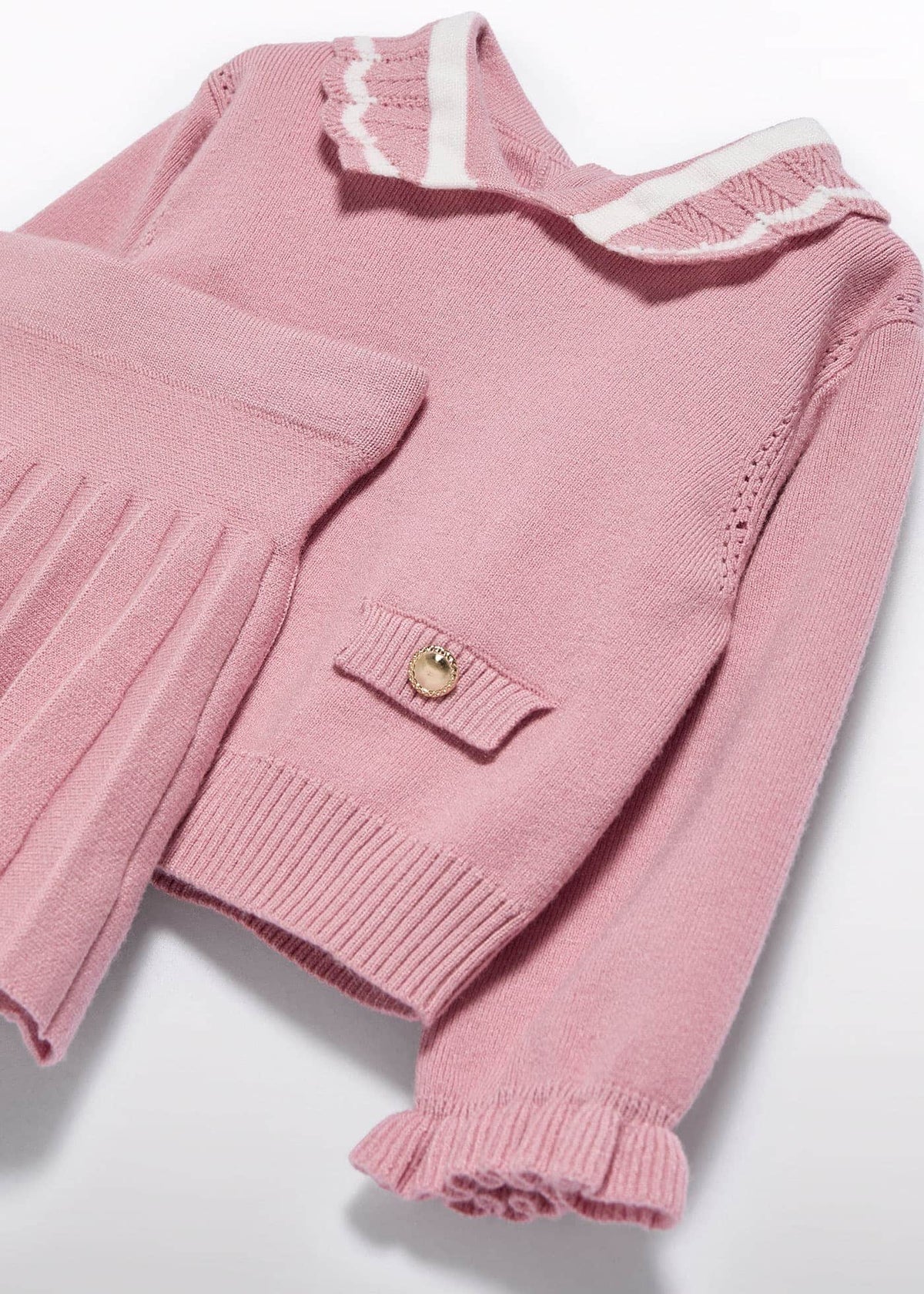 Abel & Lula Abel & Lula Pleated Knit Skirt & Sweater Set - Little Miss Muffin Children & Home