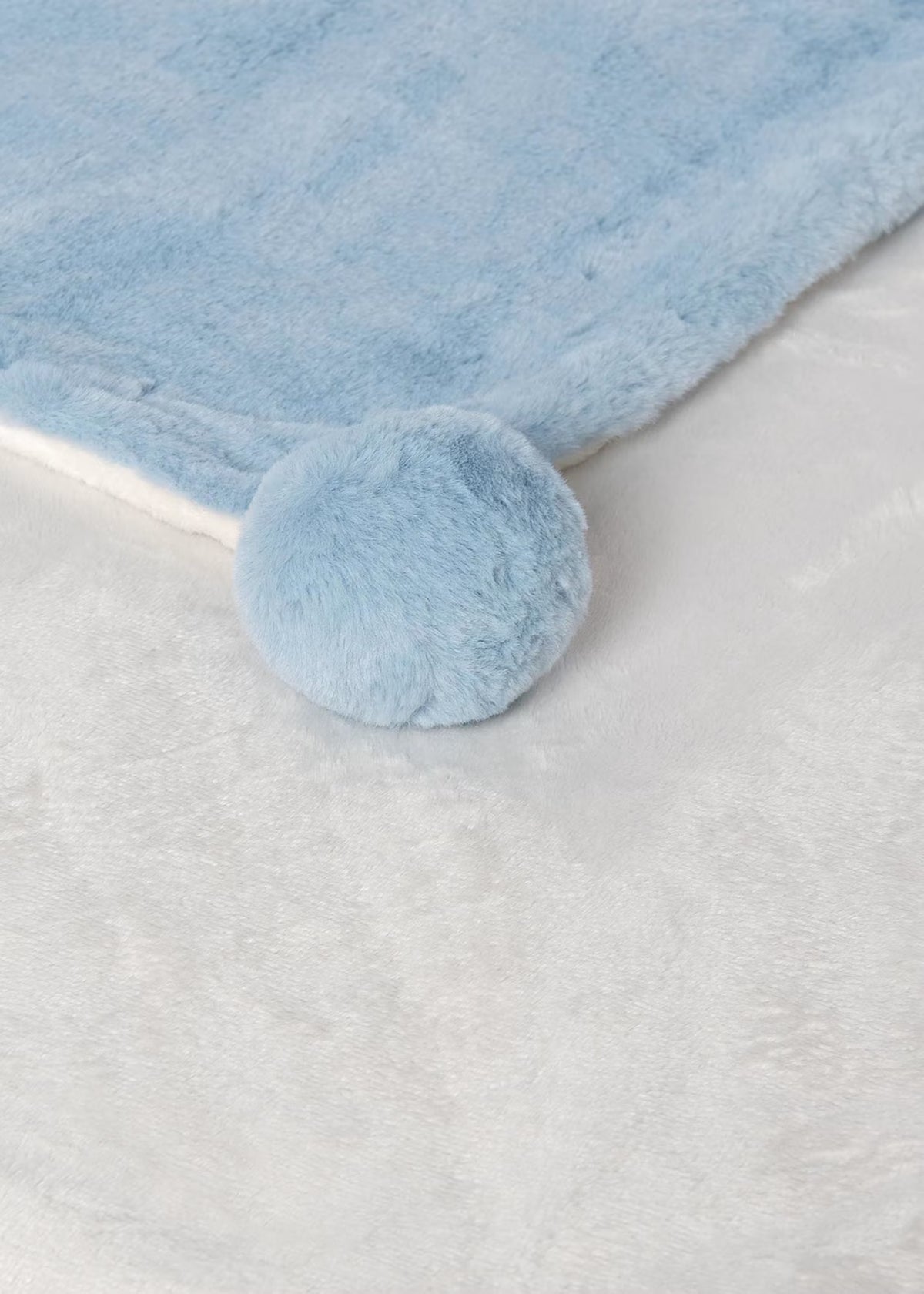 Mayoral Usa Inc Faux Fur Pom-Pom Blanket, 4 Colors Available - Little Miss Muffin Children & Home
