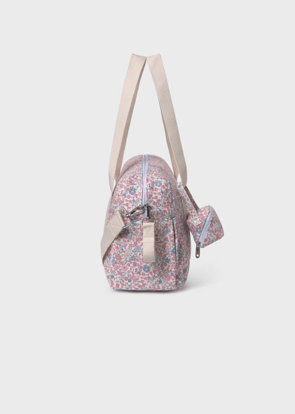 Mayoral Usa Inc Mayoral Printed Diaper Bag with Accessories in Baby Pink - Little Miss Muffin Children & Home