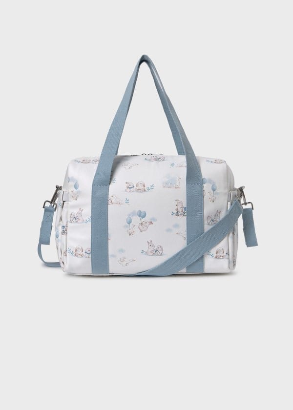 Mayoral Usa Inc Mayoral Printed Diaper Bag with Accessories in Polar Blue - Little Miss Muffin Children & Home