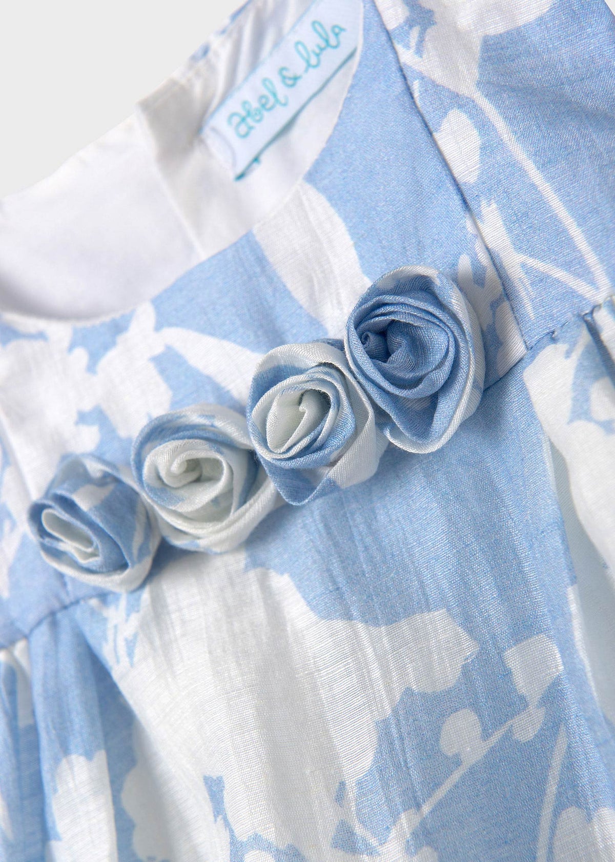 Abel & Lula Abel & Lula Print Linen Dress - Little Miss Muffin Children & Home