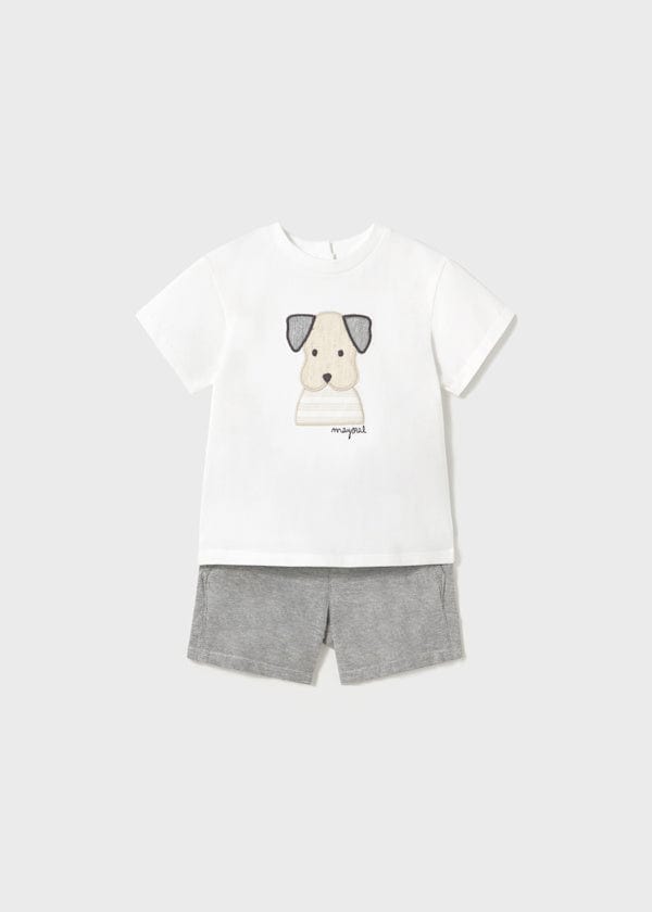 Mayoral Usa Inc Mayoral Puppy Shirt & Shorts Set - Little Miss Muffin Children & Home