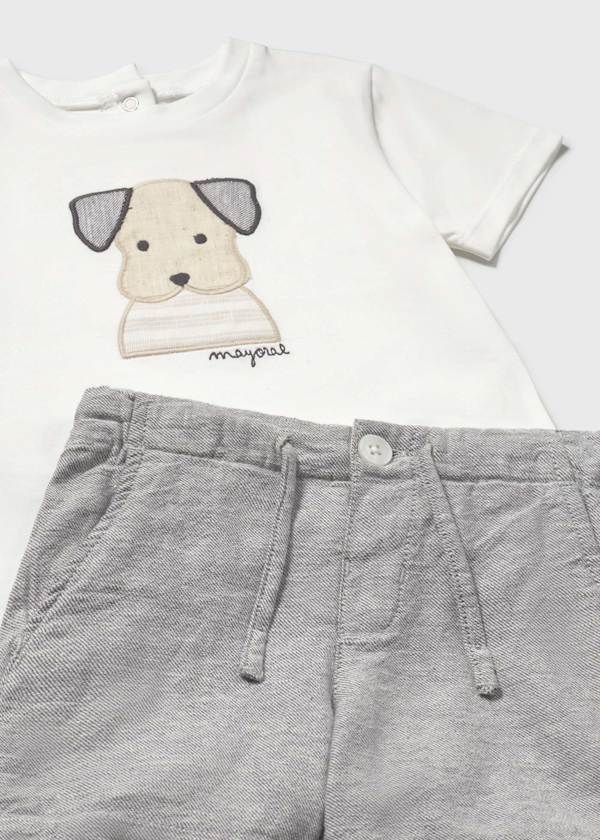 Mayoral Usa Inc Mayoral Puppy Shirt & Shorts Set - Little Miss Muffin Children & Home