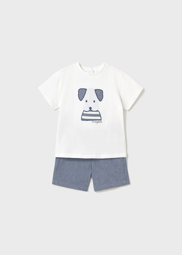 Mayoral Usa Inc Mayoral Puppy Shirt & Shorts Set - Little Miss Muffin Children & Home