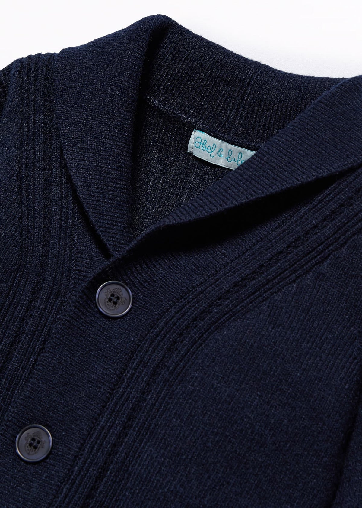 Abel & Lula Abel & Lula Baby Cardigan with Collar in Navy - Little Miss Muffin Children & Home