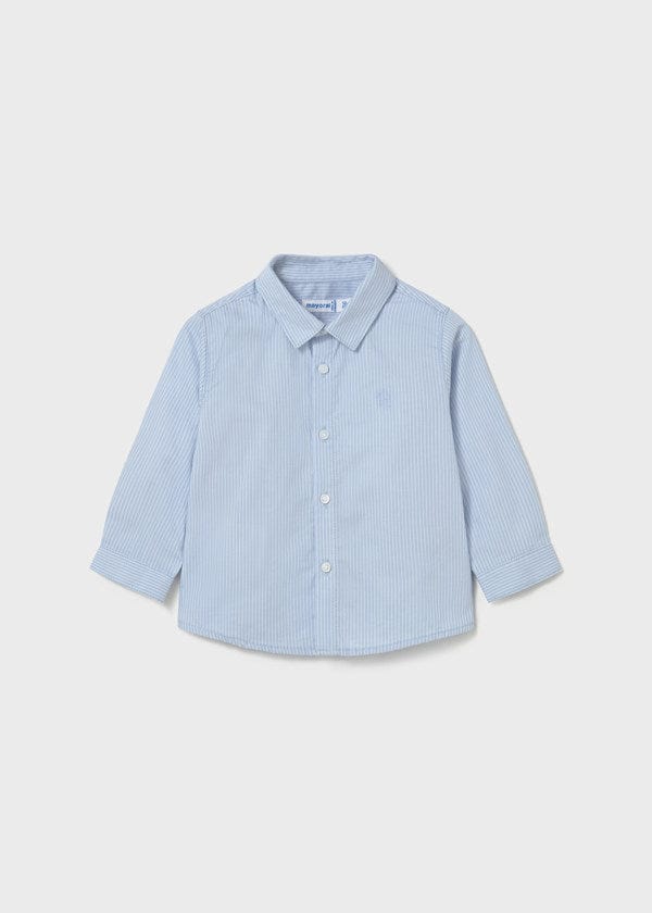 Mayoral Usa Inc Button Down Shirt in Light Blue Stripe - Little Miss Muffin Children & Home