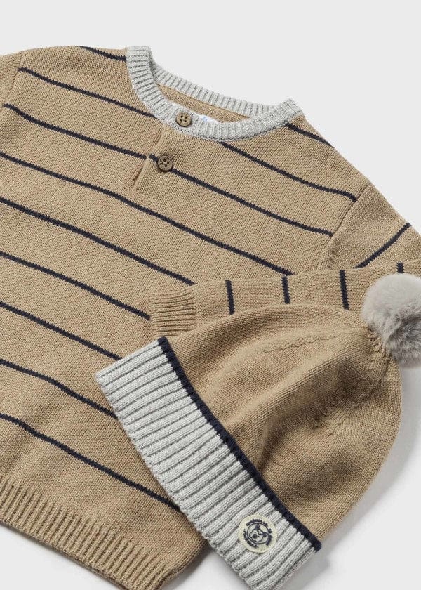 Mayoral Usa Inc Mayoral Striped Sweater & Hat Set for Baby - Little Miss Muffin Children & Home