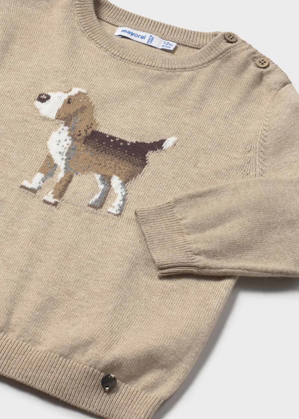 Mayoral Usa Inc Intarsia Knit Sweater in Heather Beige - Little Miss Muffin Children & Home