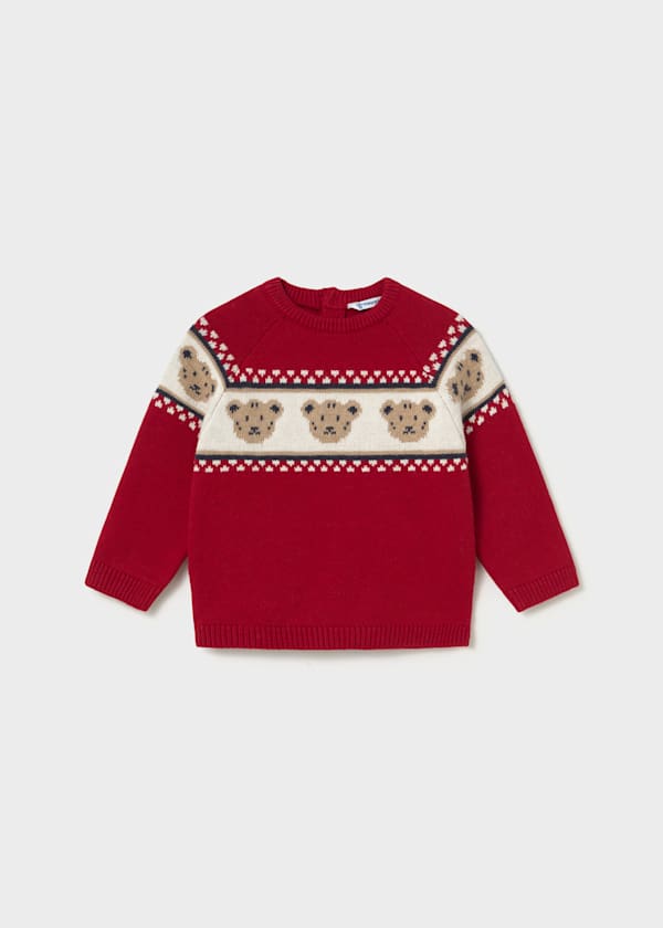 Mayoral Usa Inc Teddy Bear Jacquard Sweater, 2 Colors Available - Little Miss Muffin Children & Home