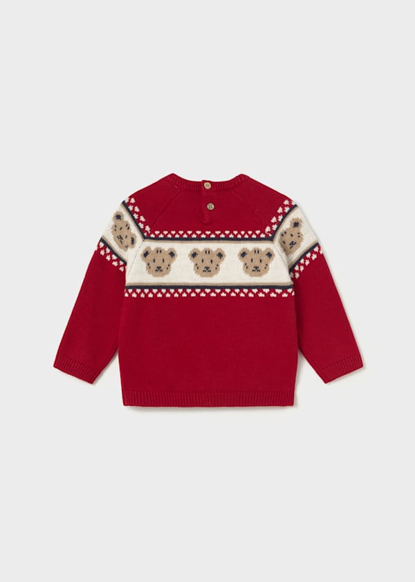 Mayoral Usa Inc Teddy Bear Jacquard Sweater, 2 Colors Available - Little Miss Muffin Children & Home
