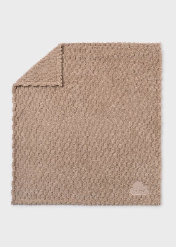 Mayoral Usa Inc Mayoral Faux Fur Teddy Blanket in Praline - Little Miss Muffin Children & Home