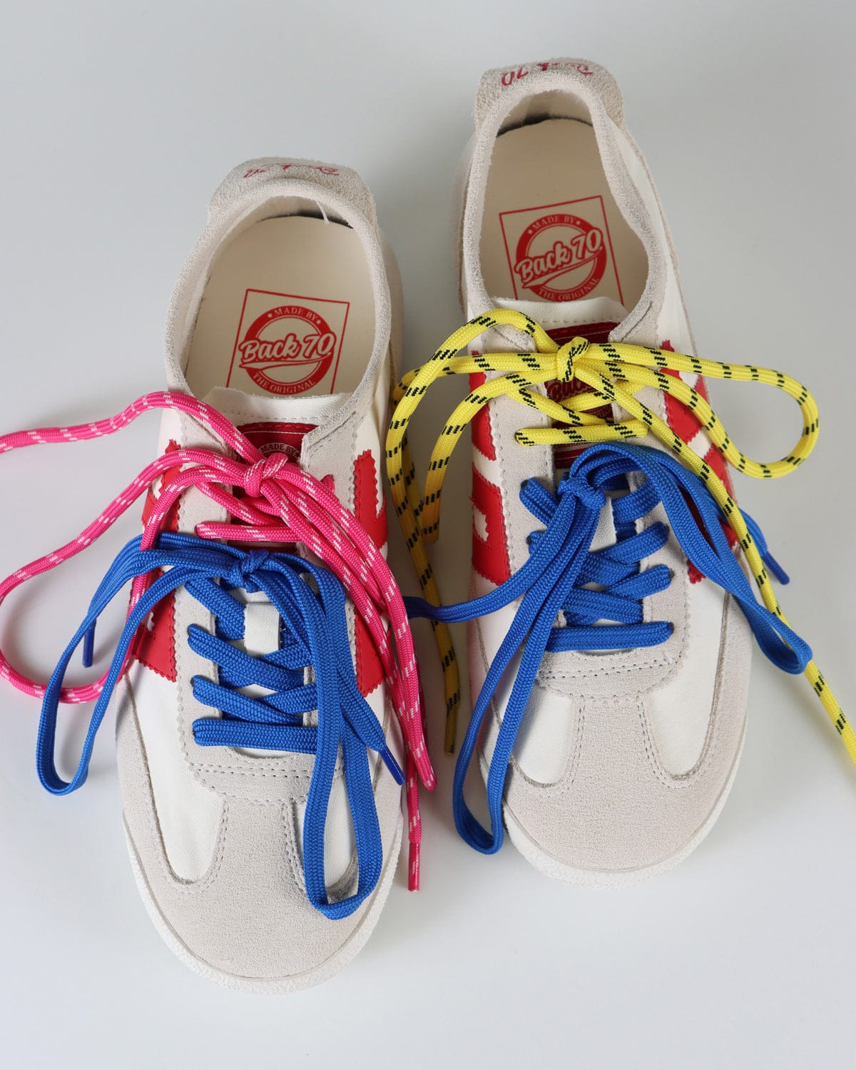 Back 70 Streetwear Leon Sneakers in White/Red - Little Miss Muffin Children & Home