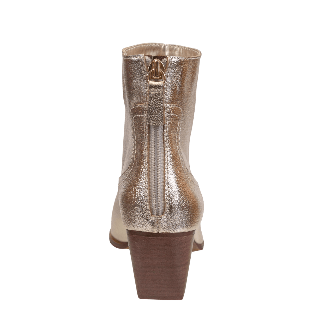 Naked Feet Naked Feet Baton Heeled Ankle Boots in Soft Gold - Little Miss Muffin Children & Home