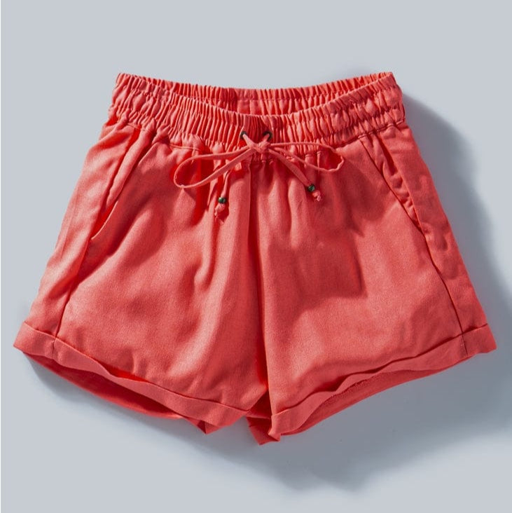 Urban Daizy Linen Blend Drawstring Shorts - Little Miss Muffin Children & Home