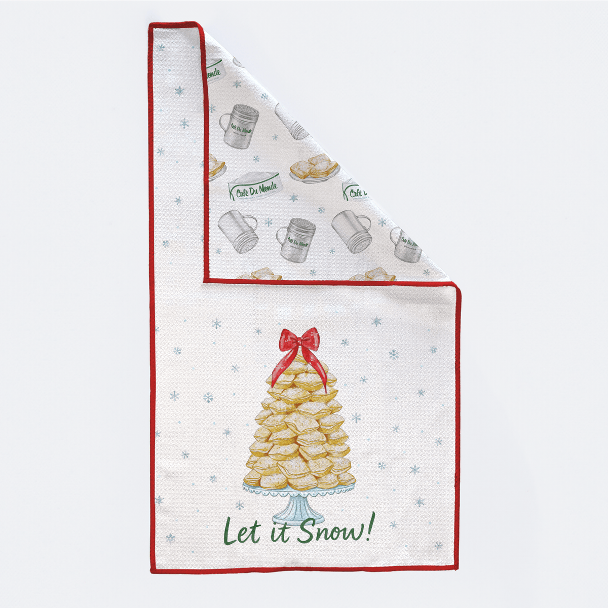 Nola Tawk Let it Snow! Beignet Tree Kitchen Towel - Little Miss Muffin Children & Home