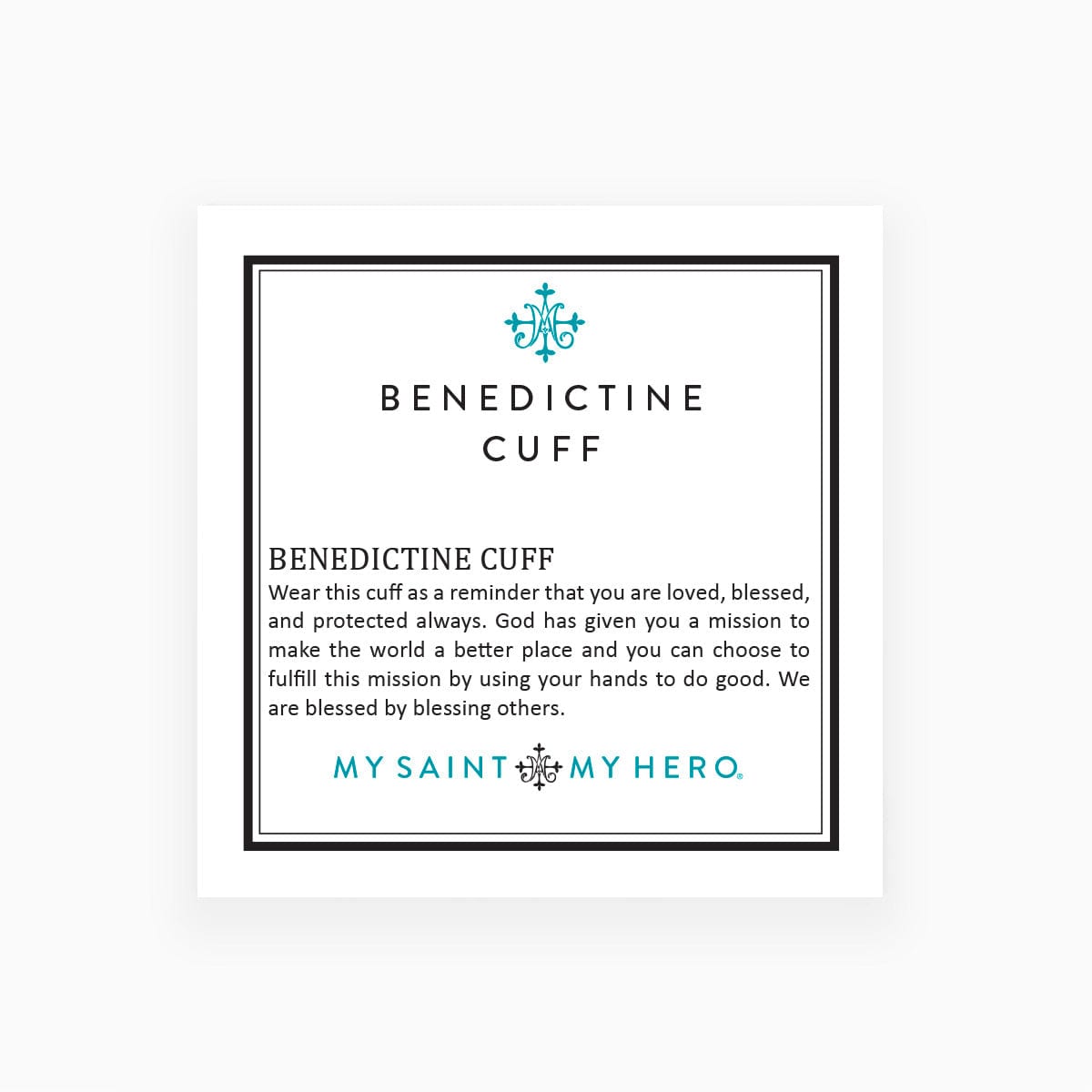 My Saint My Hero My Saint My Hero St Benedict Cuff - Little Miss Muffin Children & Home
