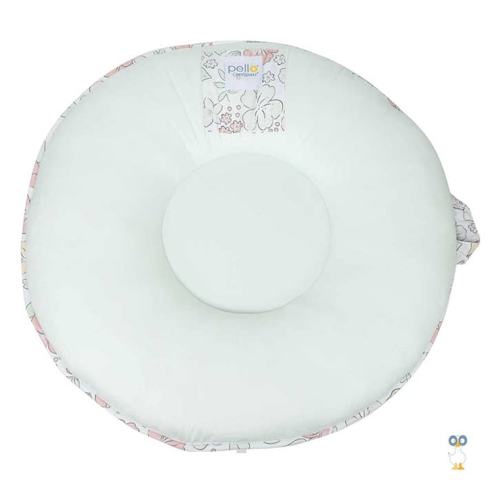 Goosewaddle + Pello Lemon Aqua Glass 34" Diameter Round Floor Pillow Cushion - Little Miss Muffin Children & Home