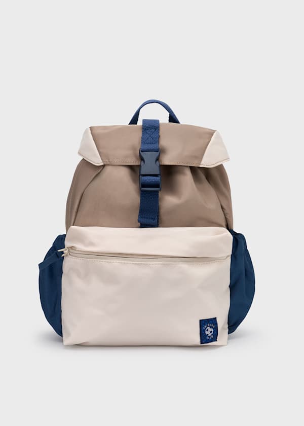 Tricolor Backpack in Navy