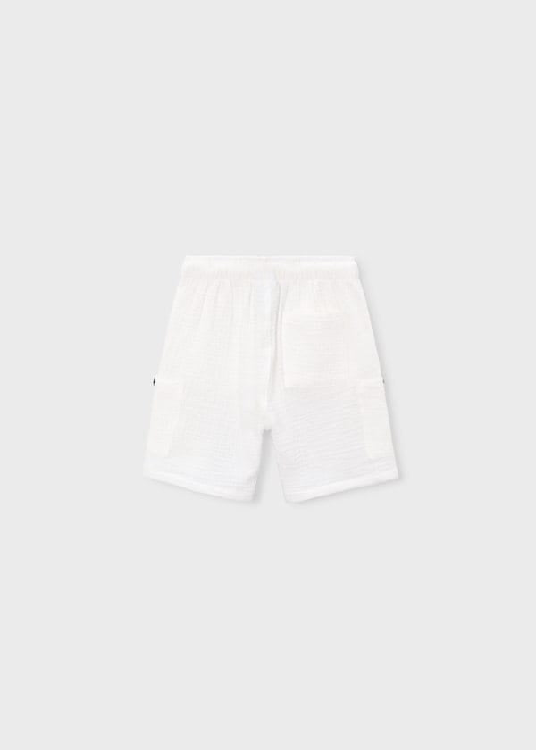 Bambula Cotton Shorts in Cream