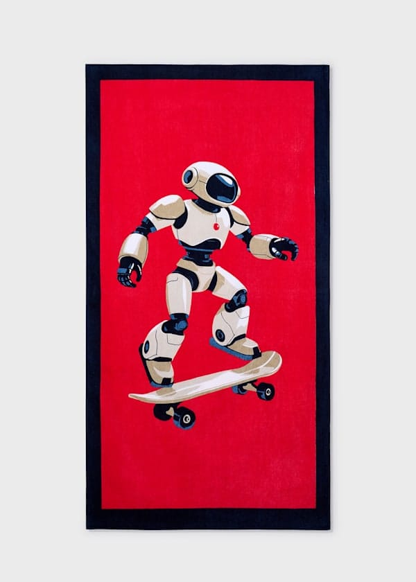 Mayoral Usa Inc Skateboarding Robot Beach Towel - Little Miss Muffin Children & Home