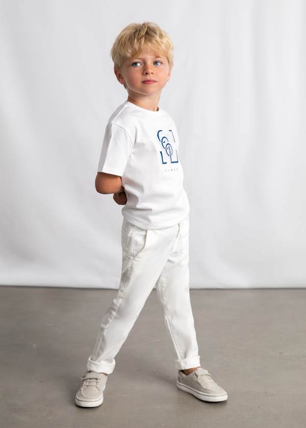 Twill Trousers in Cream