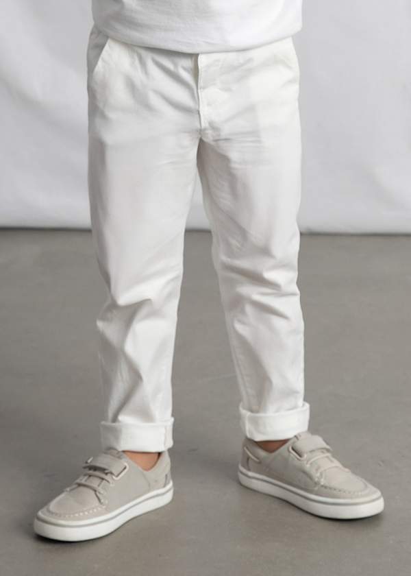 Twill Trousers in Cream