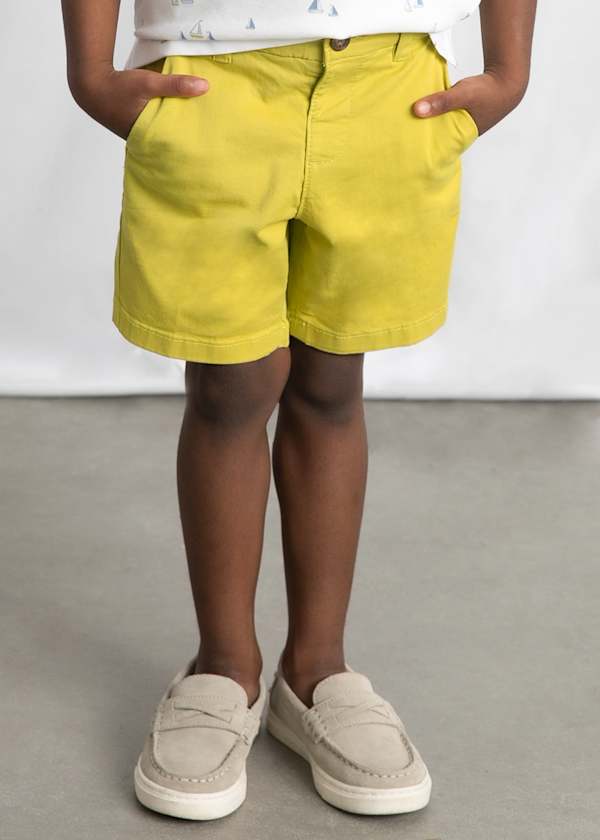 Chino Twill Boy's Shorts in Olive