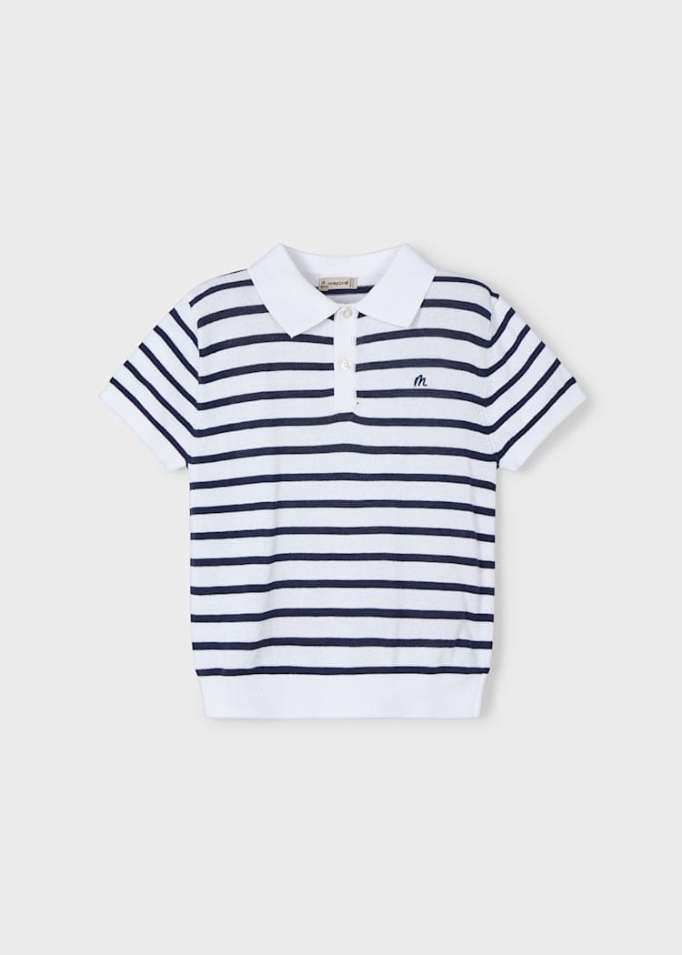 Mayoral Usa Inc Mayoral Short Sleeve Knit Polo - Little Miss Muffin Children & Home