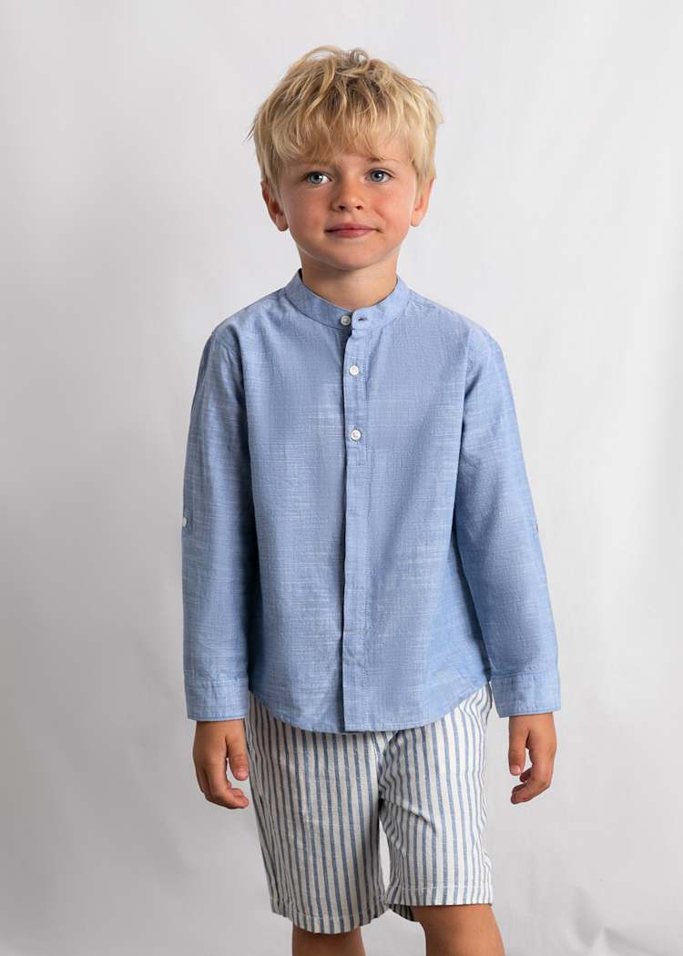 Mayoral Usa Inc Linen Shirt & Shorts Set - Little Miss Muffin Children & Home