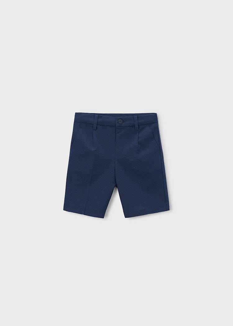 Mayoral Usa Inc Linen Bermuda Shorts in Atlantic - Little Miss Muffin Children & Home