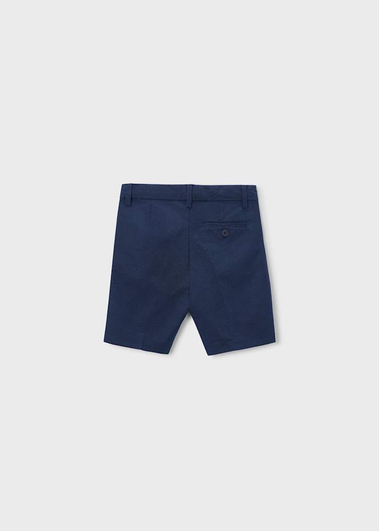 Mayoral Usa Inc Linen Bermuda Shorts in Atlantic - Little Miss Muffin Children & Home