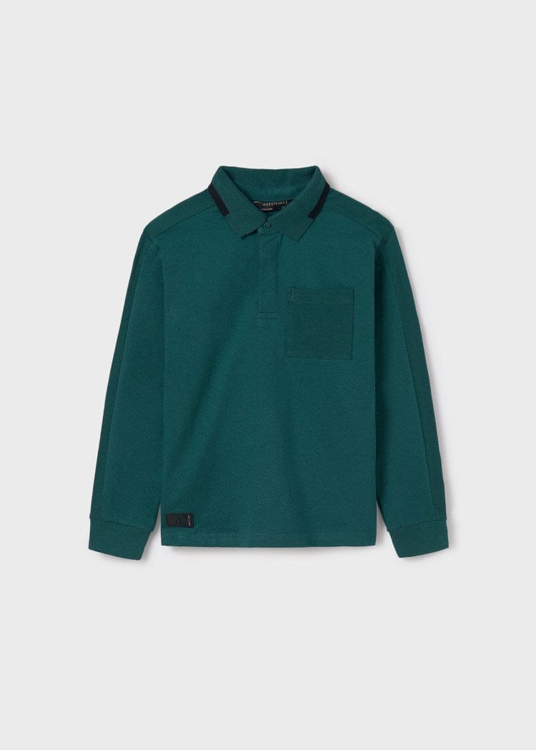 Mayoral Usa Inc Mayoral Long Sleeve Pique Polo - Little Miss Muffin Children & Home