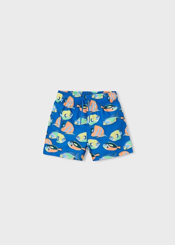 Printed Swim Shorts in Blue