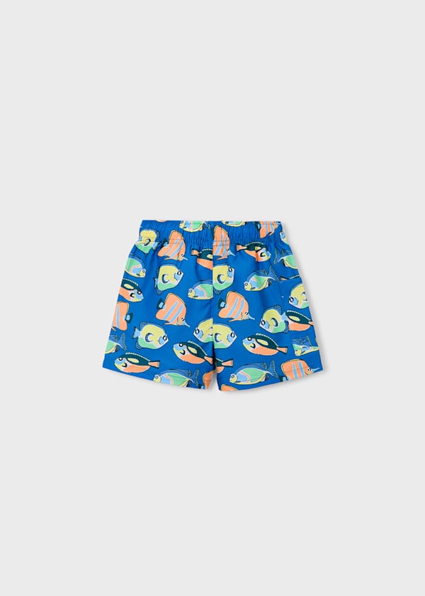 Printed Swim Shorts in Blue